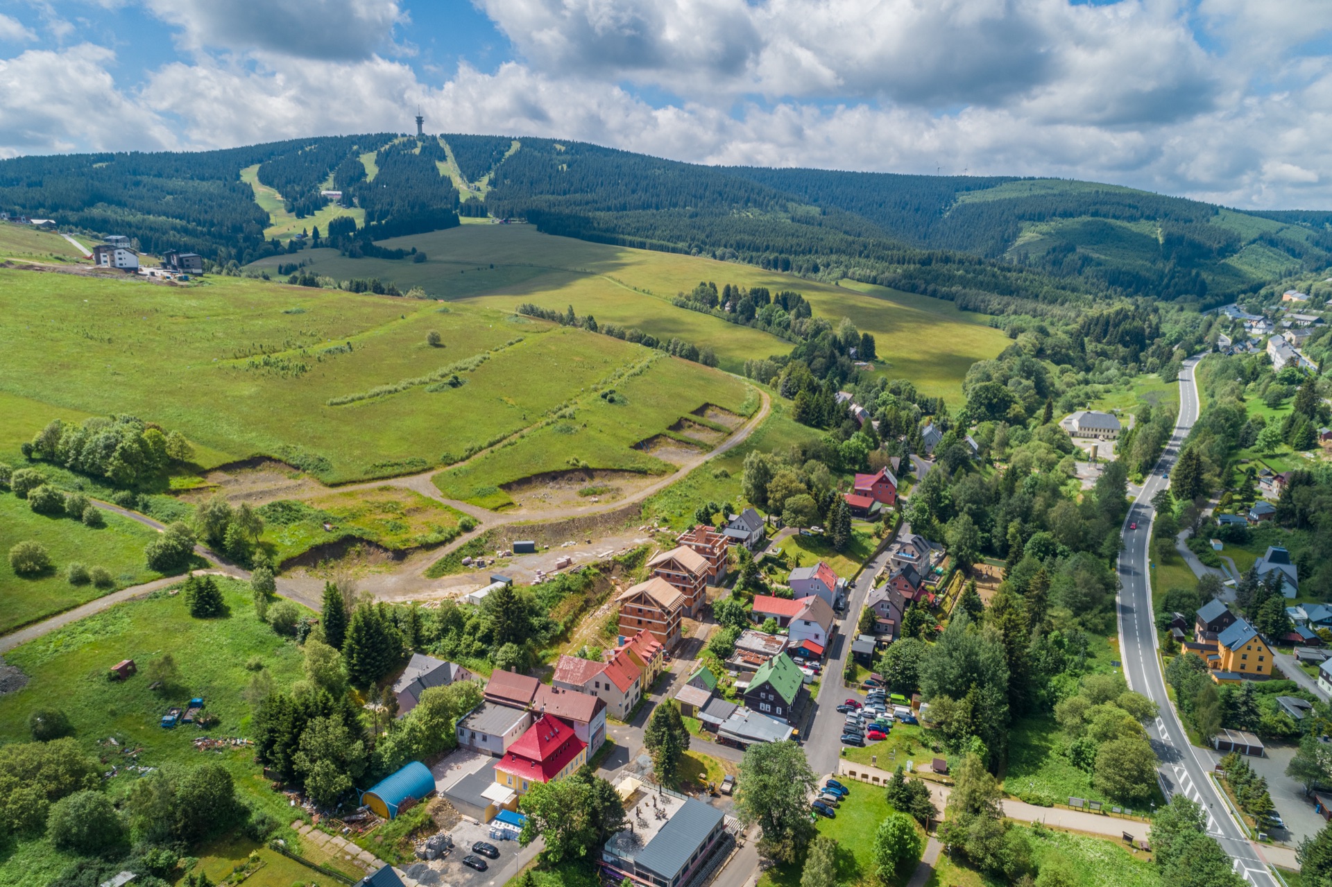 Letecký záběr – Klínovec