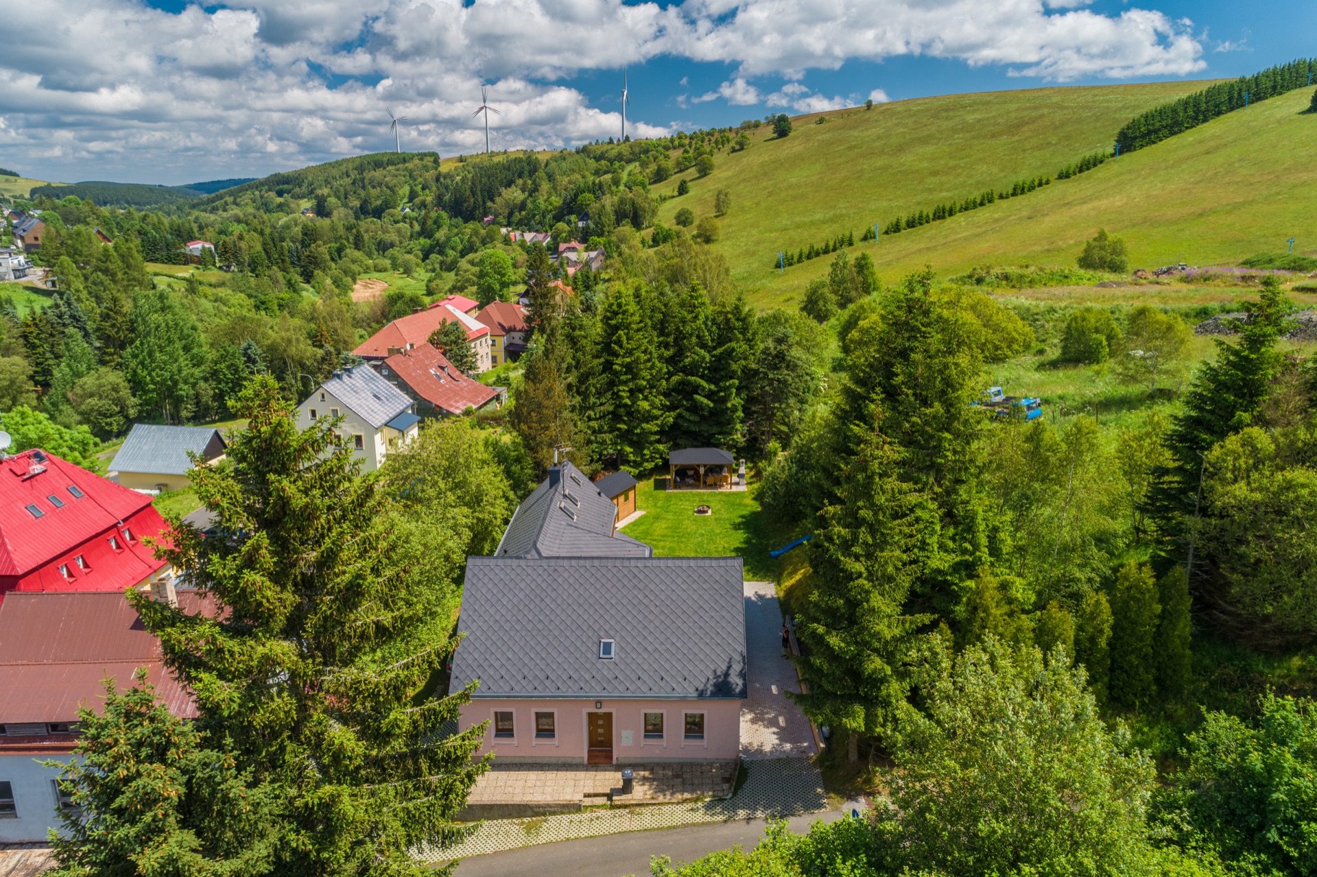 Letecký záběr – Loučná